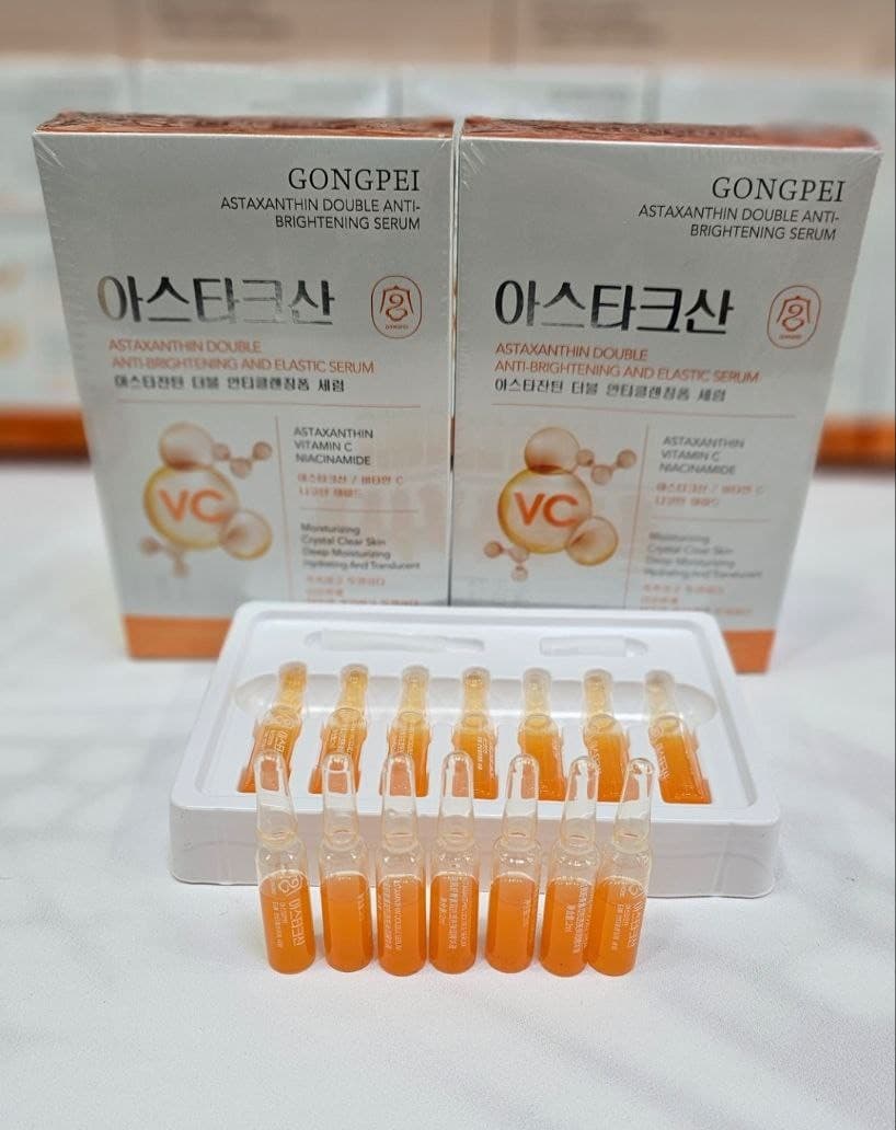 پک ویال 7 عددی ویتامین سی ضدلک و روشن کننده GONGPEI