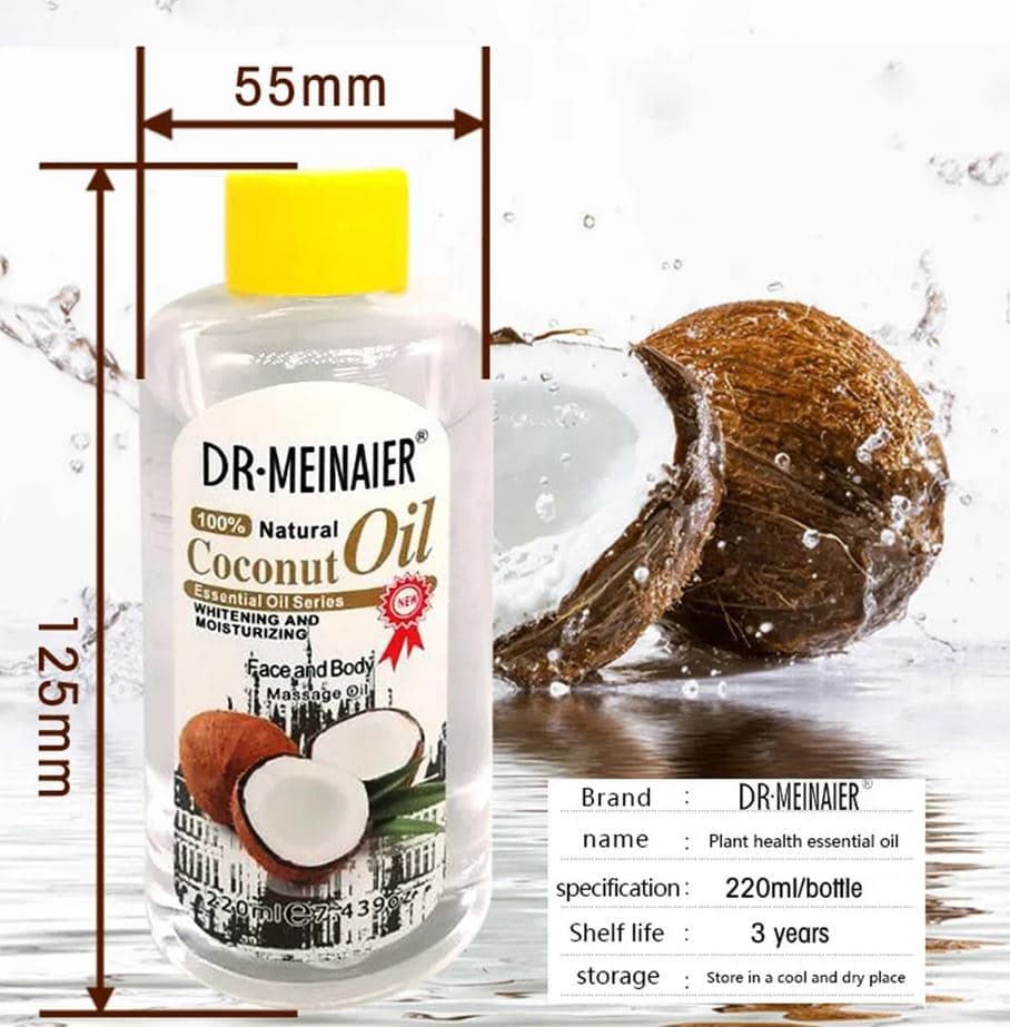 روغن ماساژ صورت و بدن نارگیل DR.MEINAIER — تصویر ۴