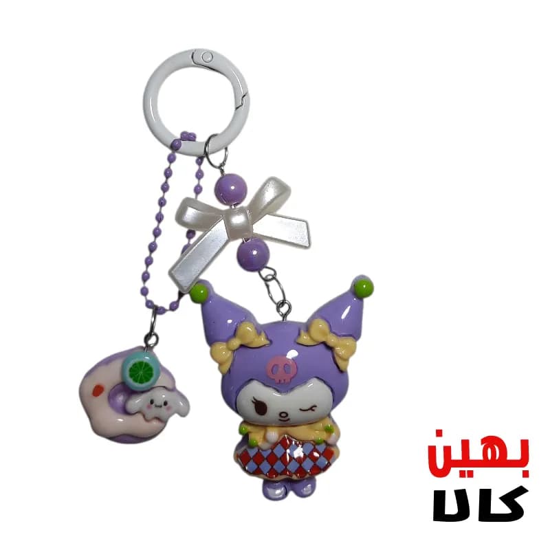 آویز فانتزی-طرح کرومی بنفش