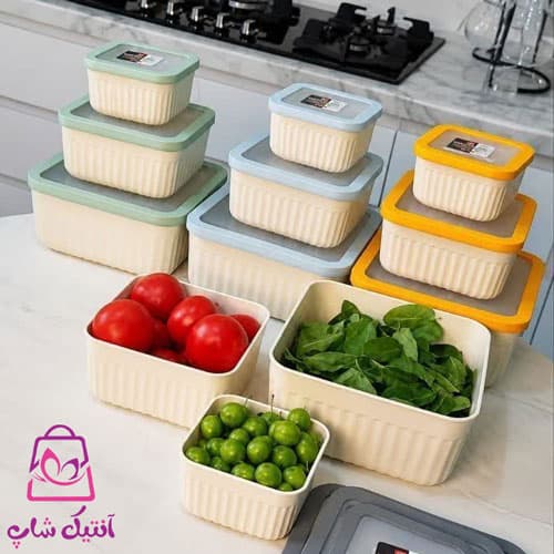 ظروف 3 تکه کاپریس مربع — تصویر ۳