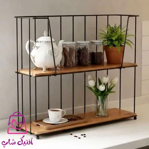 استند نرده ای فلزی دو طبقه