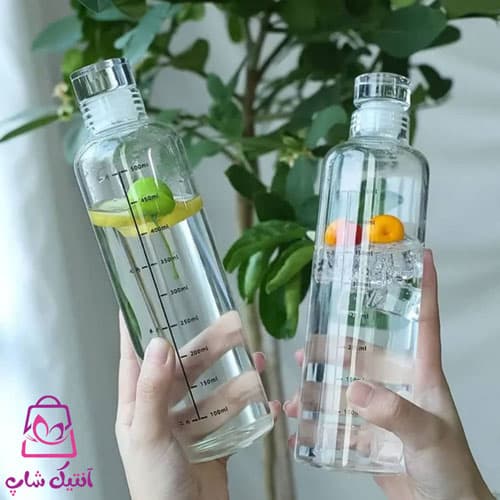 بطری آب شیشه ای