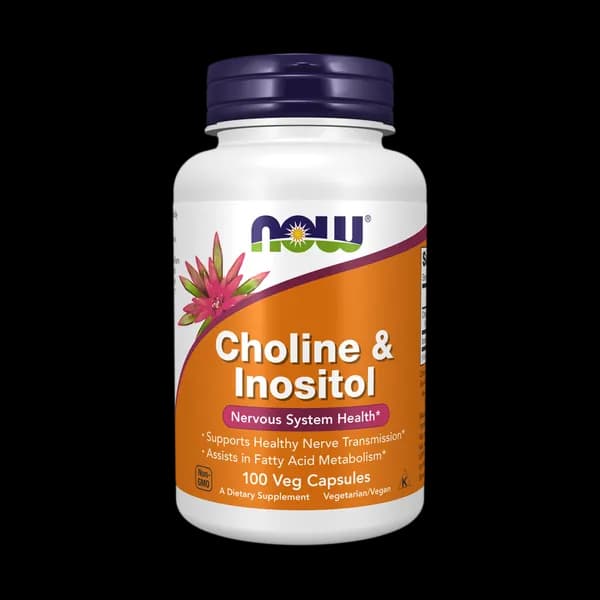 NOW Foods Choline & Inositol 100 Veg Capsules