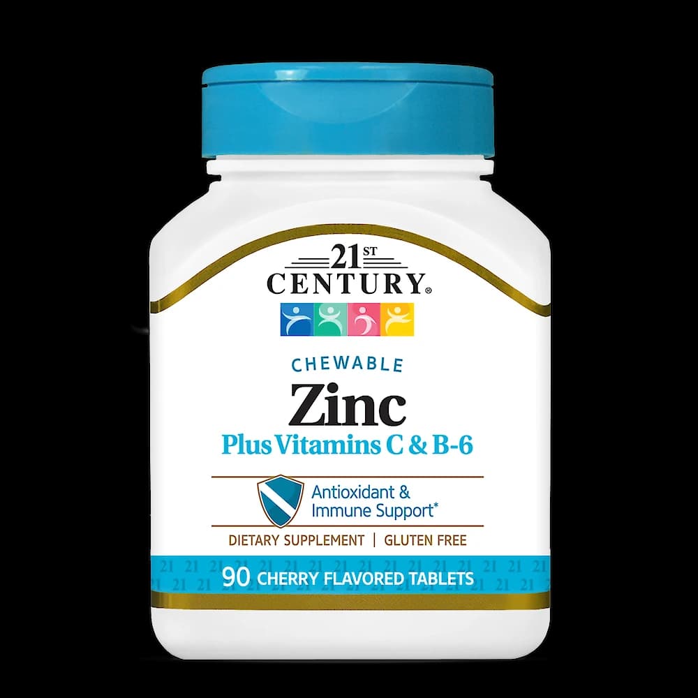 21st Century Zinc Plus Vitamins C & B6 90 Tablets