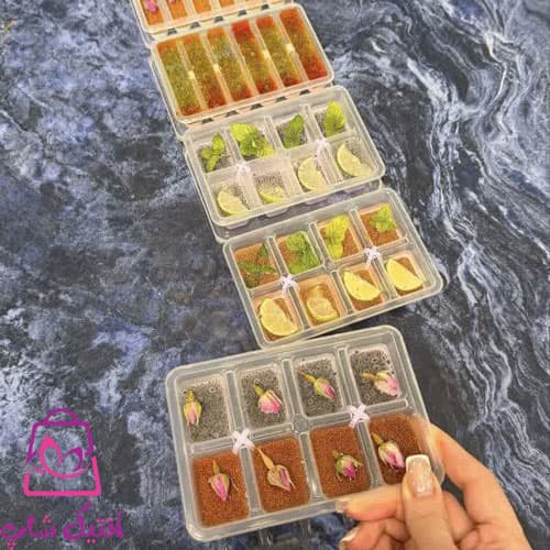 قالب یخ و دسر درب دار سیلیکونی مدل مستطیلی — تصویر ۳