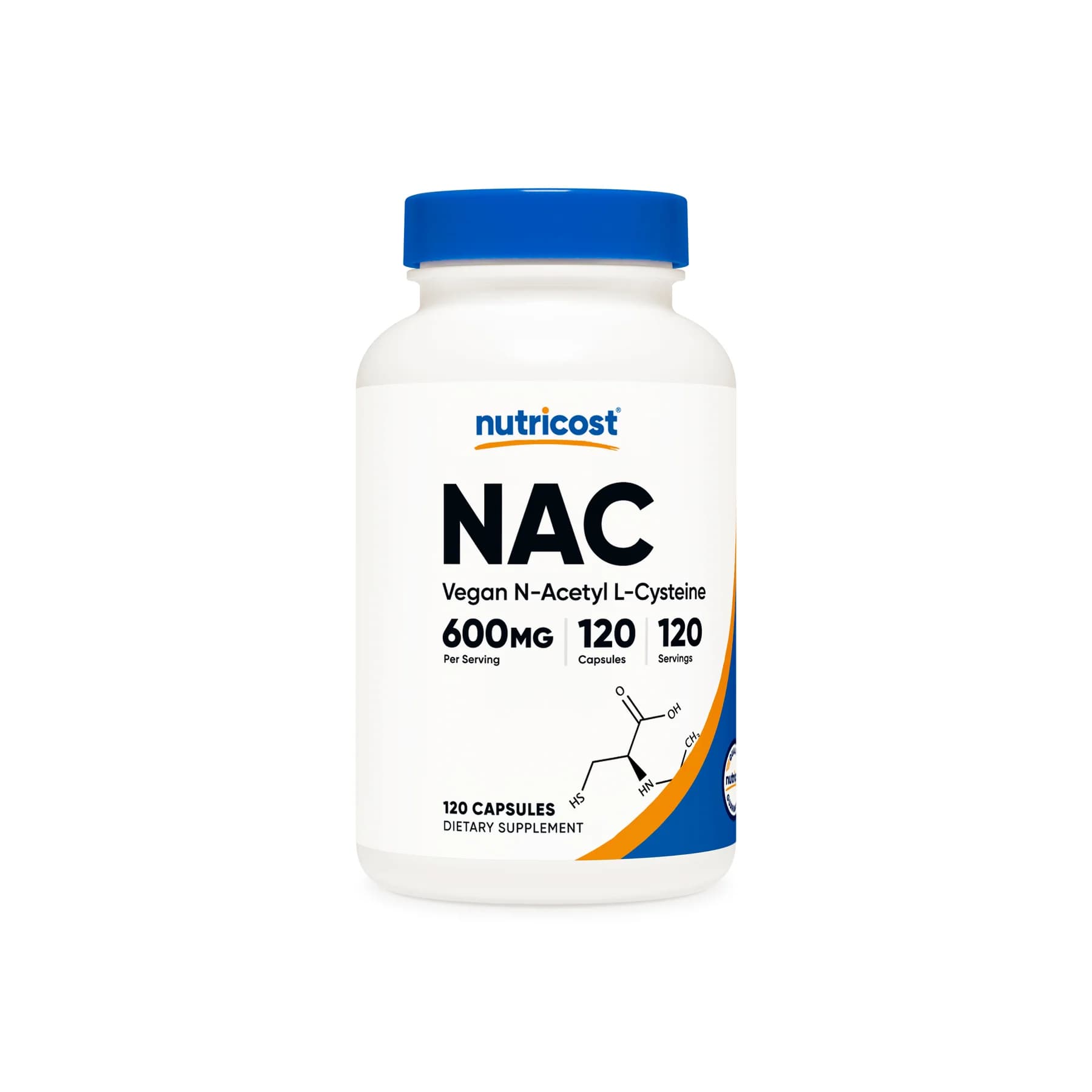Nutricost N-Acetyl L-Cysteine (NAC) 600mg 120 Capsules