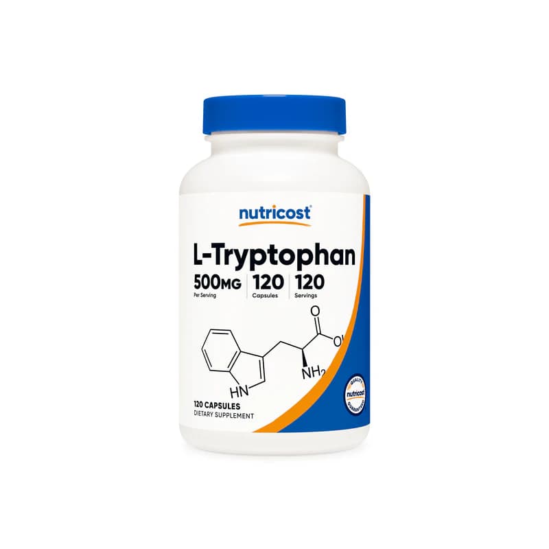 Nutricost L-Tryptophan 500mg 120 Capsules — تصویر ۲
