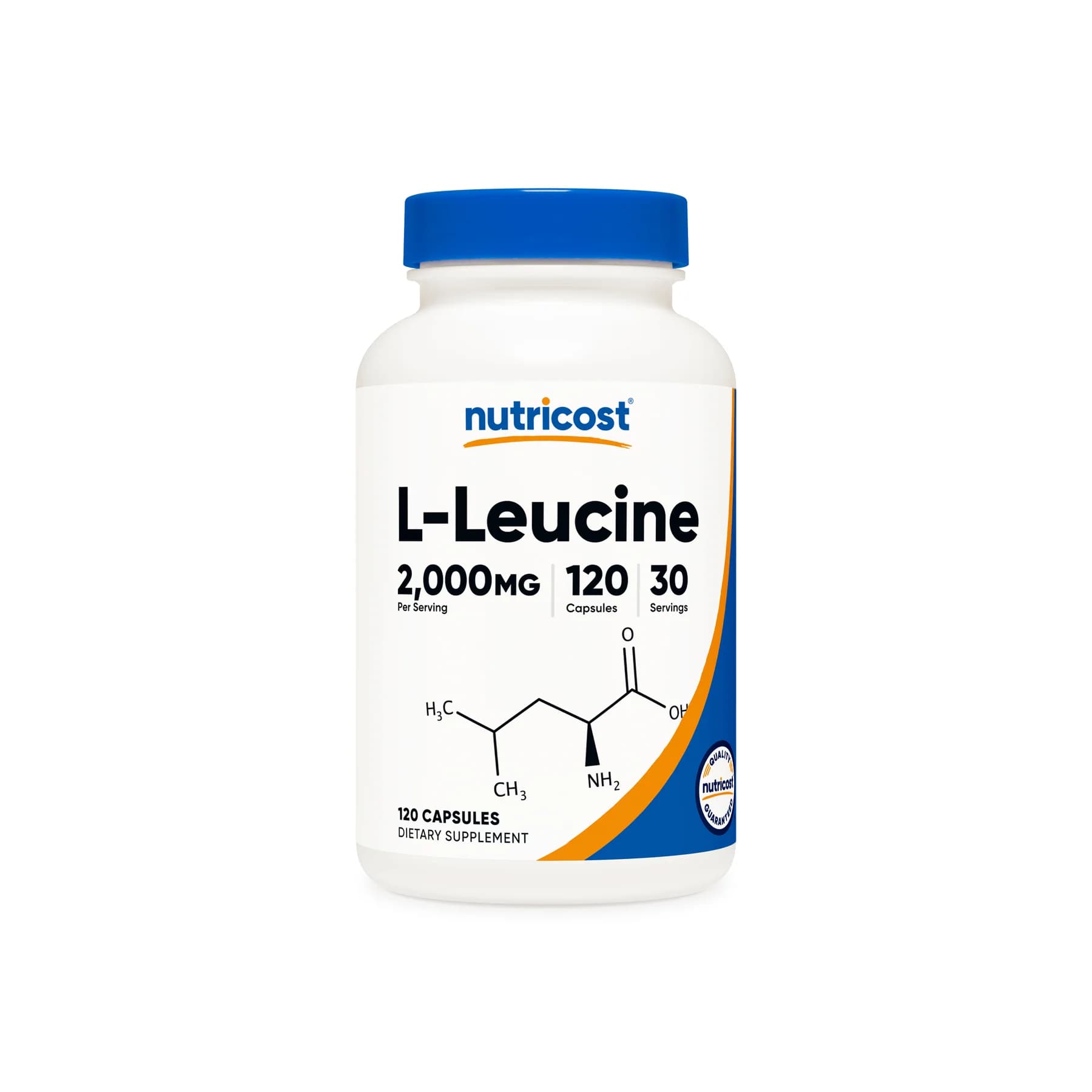 Nutricost L-Leucine 2000mg 120 Capsules — تصویر ۲