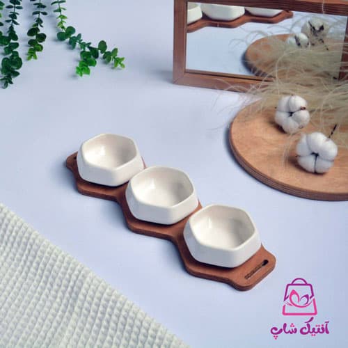 اردو خوری سرامیکی سه تایی