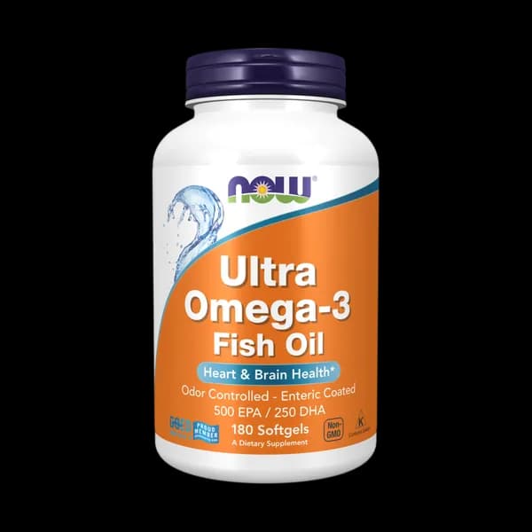 NOW Foods, Ultra Omega-3 Fish Oil, 180 Fish Softgels