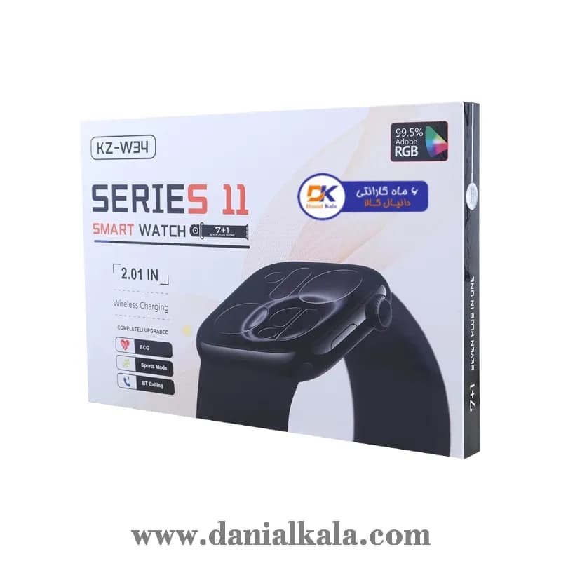 ساعت هوشمند مدل KZ-W34 در دو رنگ با گارانتی 6 ماهِ — تصویر ۶