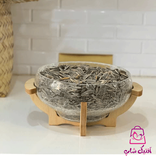 آجیل خوری آبگز پایه چوبی