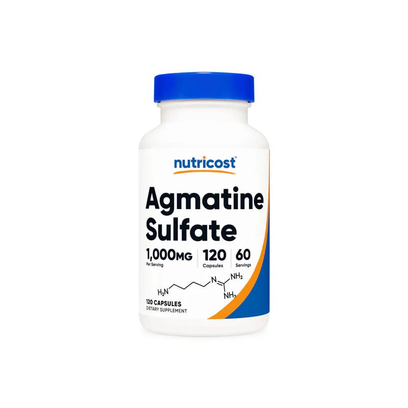 Nutricost Agmatine Sulfate 1000mg 120 Capsules (500mg per Capsule)