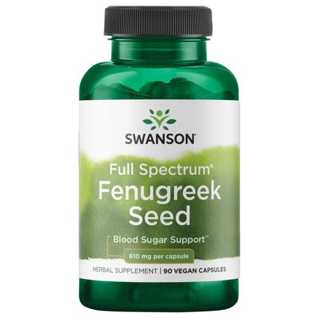 کپسول عصاره دانه شنبلیله 610 میلی گرم سوانسون بسته 90 عددی (Swanson Full Spectrum Fenugreek Seed 610 mg 90 Capsules)
