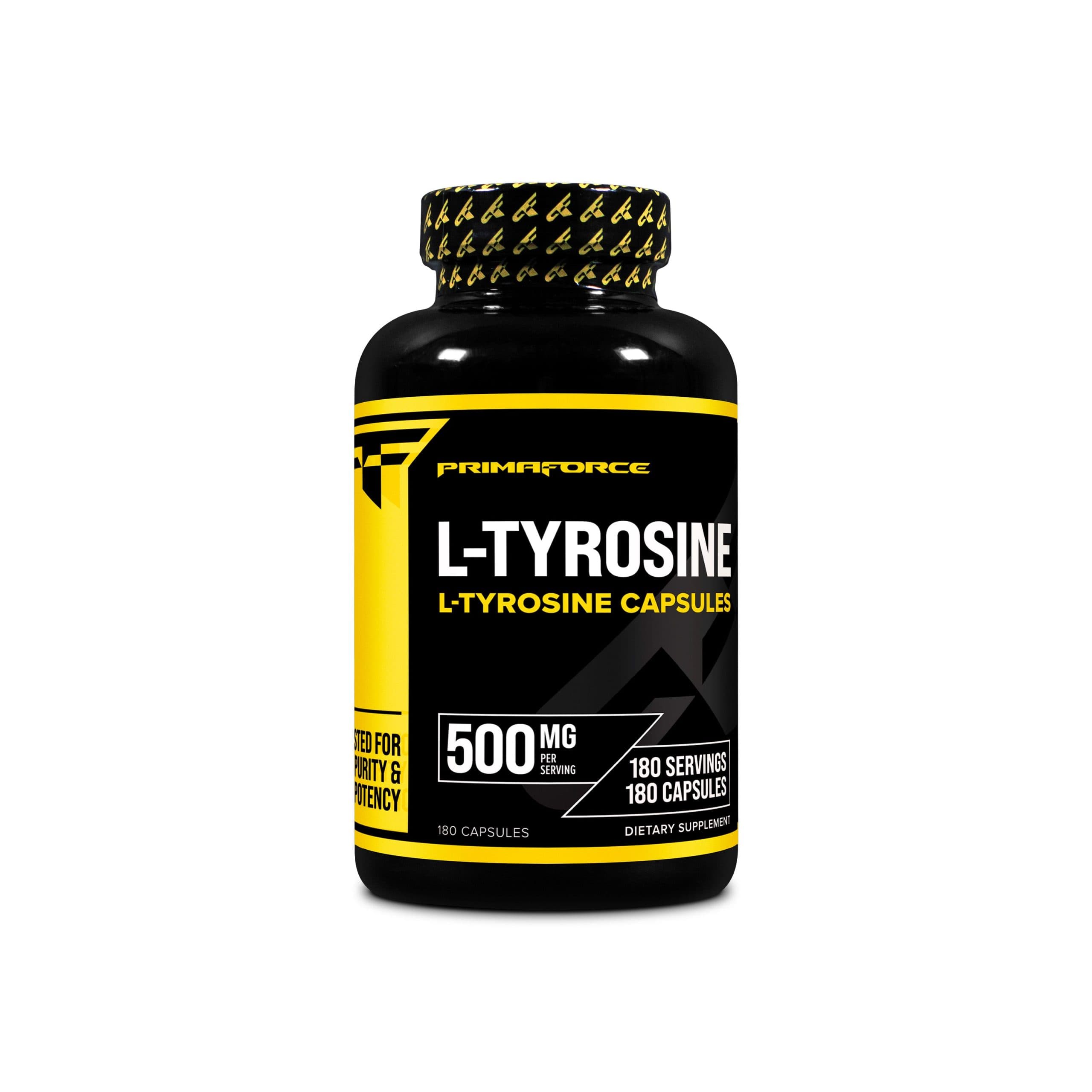 کپسول ال تیروزین 500 میلی گرم بسته 180 عددی (Primaforce L-Tyrosine 500 mg 180 Capsules)