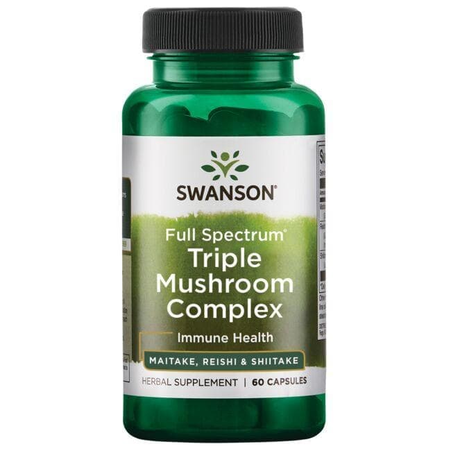 کپسول تریپل ماشروم کمپلکس سوانسون بسته 60 عددی (SWANSON Triple Mushroom Complex 60 Capsules)
