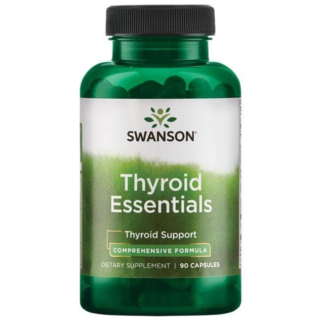 کپسول تیروئید با فرمول خاص سوانسون بسته 90 عددی (SWANSON Thyroid Essentials Comprehensive Formula 90 Capsules)