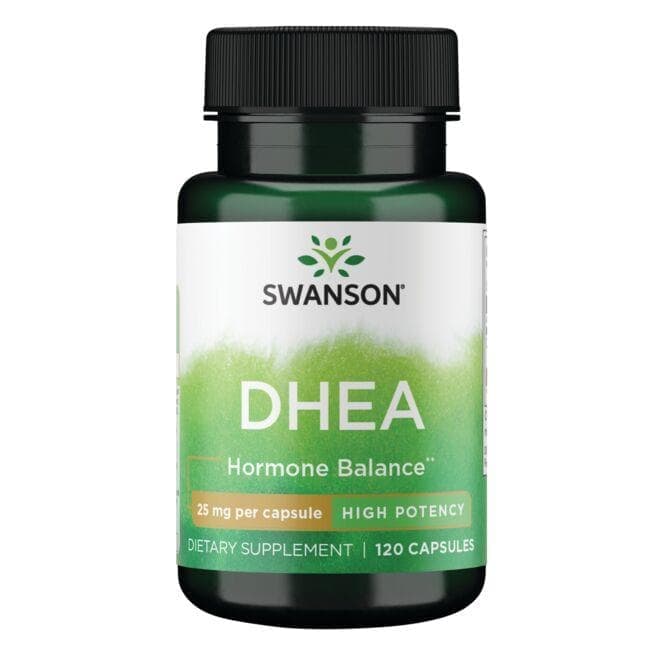 کپسول 25 میلی‌گرم سوانسون بسته 120 عددی (SWANSON Premium DHEA High Potency 25mg 120 Capsules)