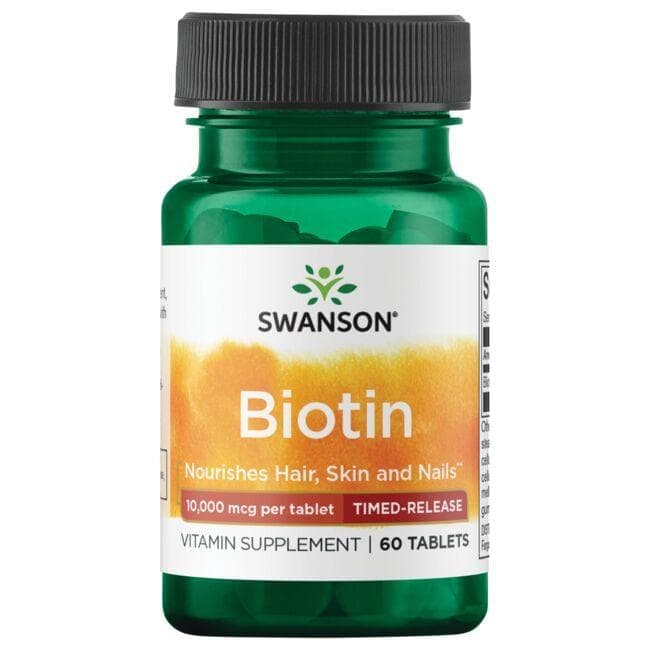 کپسول 10 میلی‌گرم سوانسون بسته 60 عددی (SWANSON Ultra Timed Release Biotin 10mg)