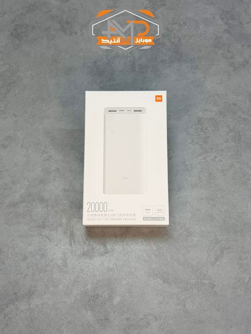 پاور بانک 20000 شیائومی سفید با 4 خروجی مدل PLM18ZM — تصویر ۲