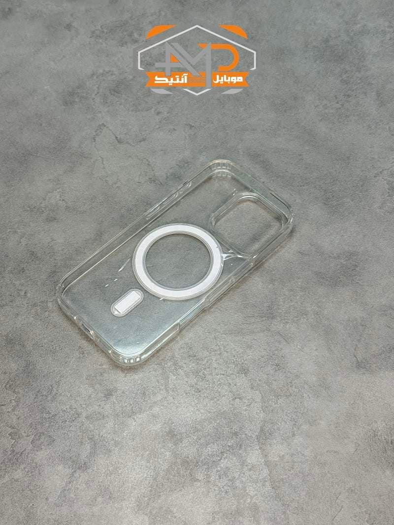 قاب گوشی مگسیف آیفون 16 پرو | ژله ای شفاف — تصویر ۳
