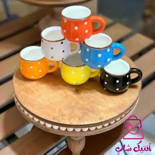 فنجان قهوه سرامیکی خالدار رجینال
