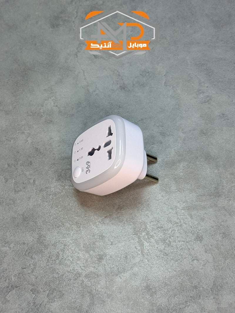تبدیل 3 به 2 تایمر دار چراغ دار 369 مدل T6 و 10 آمپر — تصویر ۵