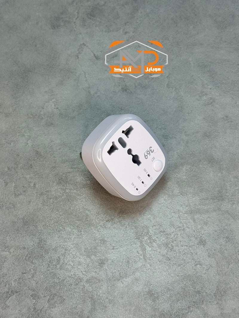 تبدیل 3 به 2 تایمر دار چراغ دار 369 مدل T6 و 10 آمپر — تصویر ۳