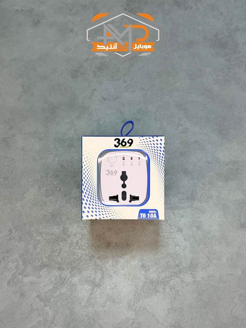 تبدیل 3 به 2 تایمر دار چراغ دار 369 مدل T6 و 10 آمپر