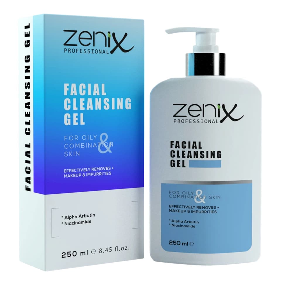 ژل شست و شوی صورت مناسب پوست های نرمال و چرب زنیکس zenix face cleaning gel for oily & normal حجم 250 میلی لیتر