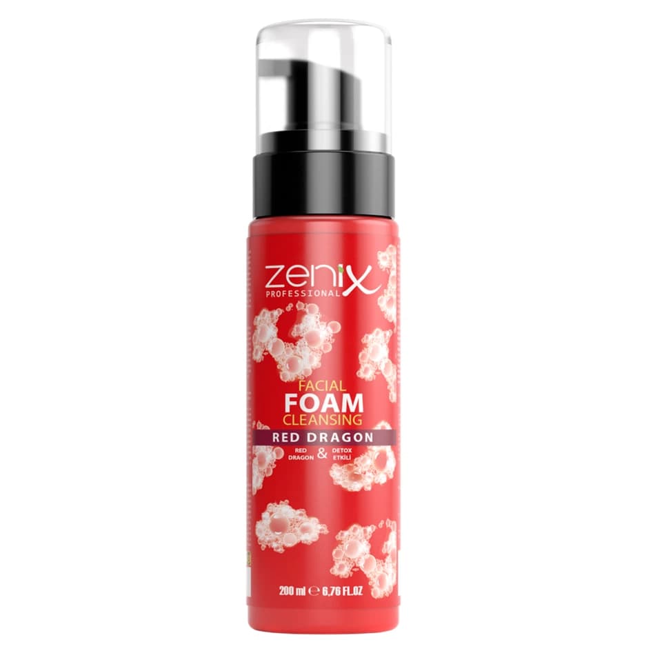 فوم پاک کننده صورت رد دراگون زنیکس zenix foam facial cleansing red dragon حجم 200 میلی لیتر