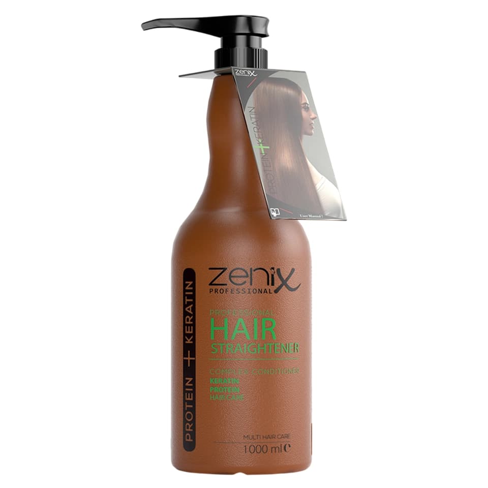 کراتین مو زنیکس zenix protein keratin series hair care straightener حجم 1000 میلی لیتر
