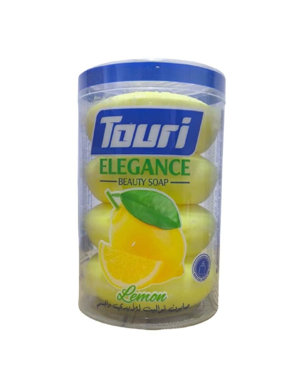 صابون توری مدل ELEGANCE با رایحه لیمو بسته ۴ عددی | محصول اردن