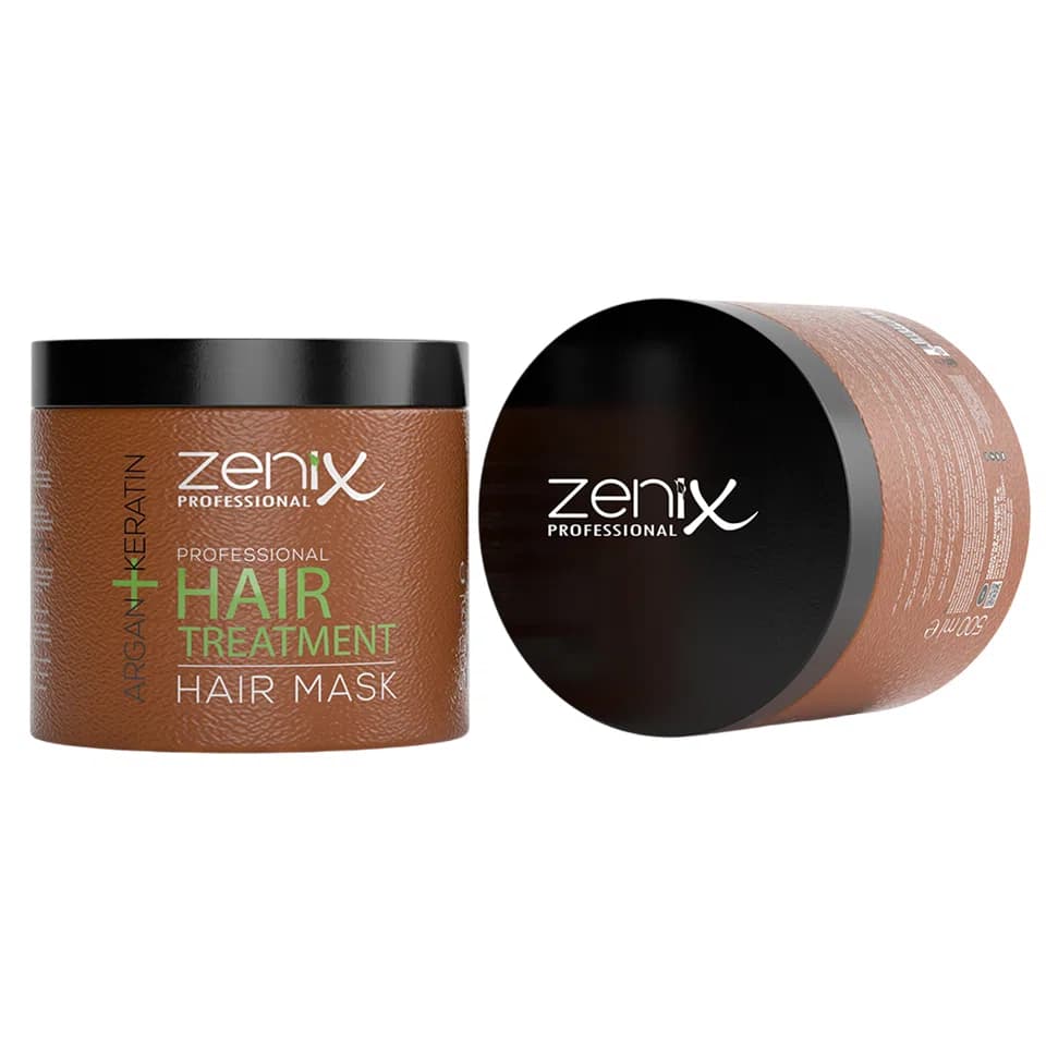 ماسک مراقبت از مو آرگان کراتینه زنیکس zenix argan keratin hair care mask حجم 500 میلی لیتر