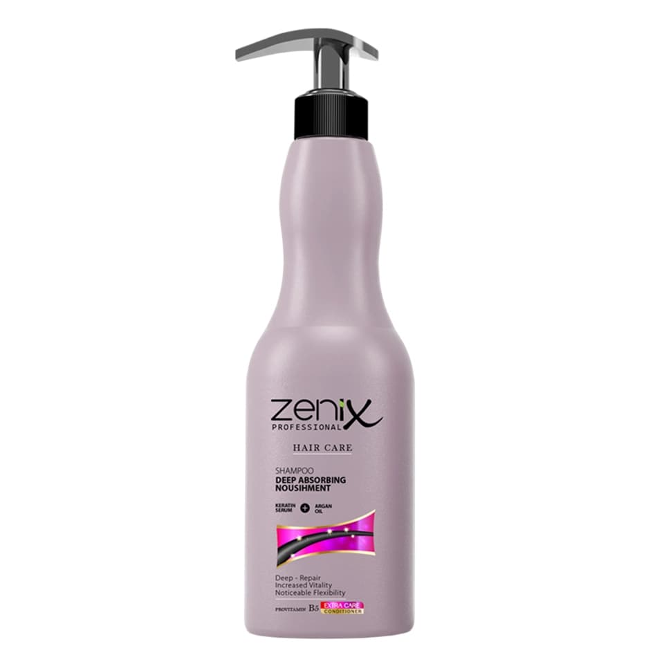 شامپو مو آرگان کراتینه زنانه زنیکس مخصوص مراقبت از مو و درمان ریزش مو zenix hair care treatment argan keratin hair shampoo حجم 500 میلی لیتر