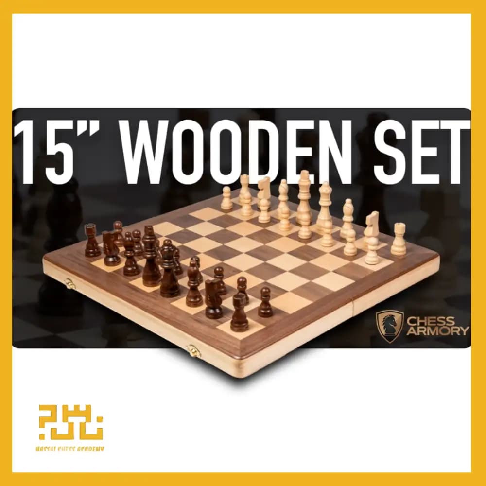صفحه و مهره چوبی کلاسیک سفری وارداتی Chess Armory — تصویر ۴