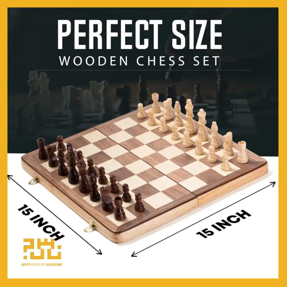 صفحه و مهره چوبی کلاسیک سفری وارداتی Chess Armory — تصویر ۶