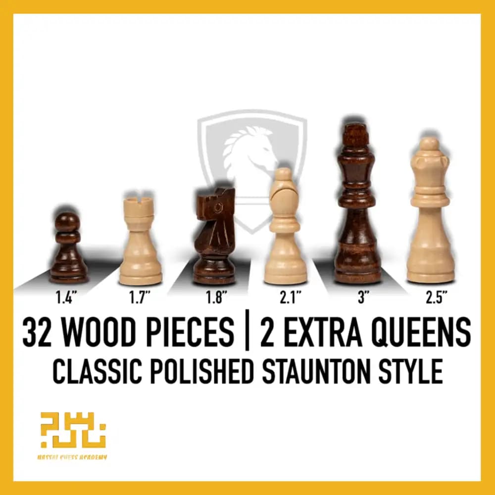 صفحه و مهره چوبی کلاسیک سفری وارداتی Chess Armory — تصویر ۸