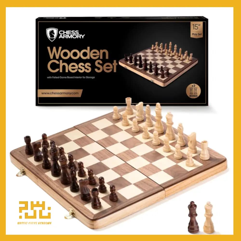 صفحه و مهره چوبی کلاسیک سفری وارداتی Chess Armory
