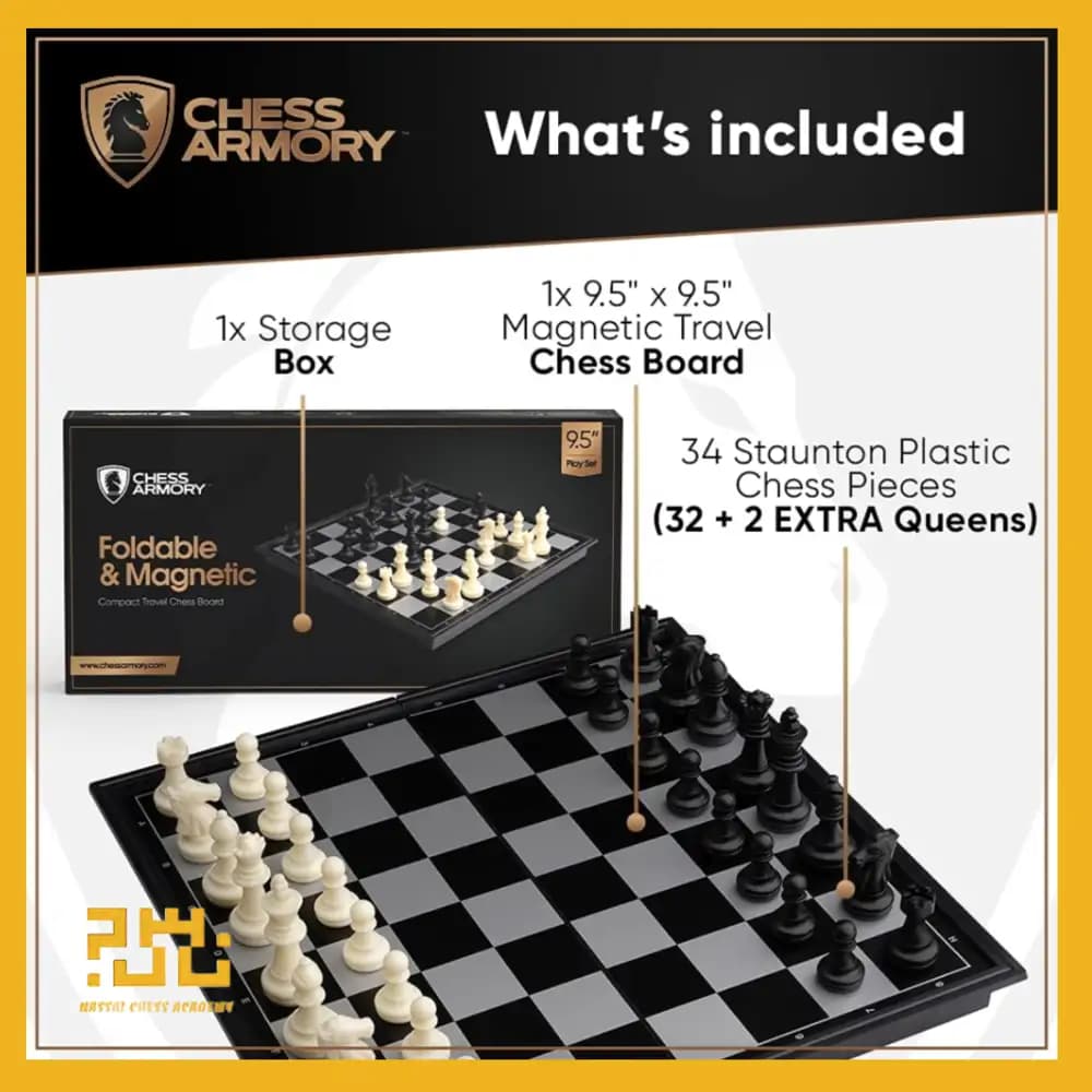ست شطرنج سفری مغناطیسی وارداتی Chess Armory — تصویر ۳