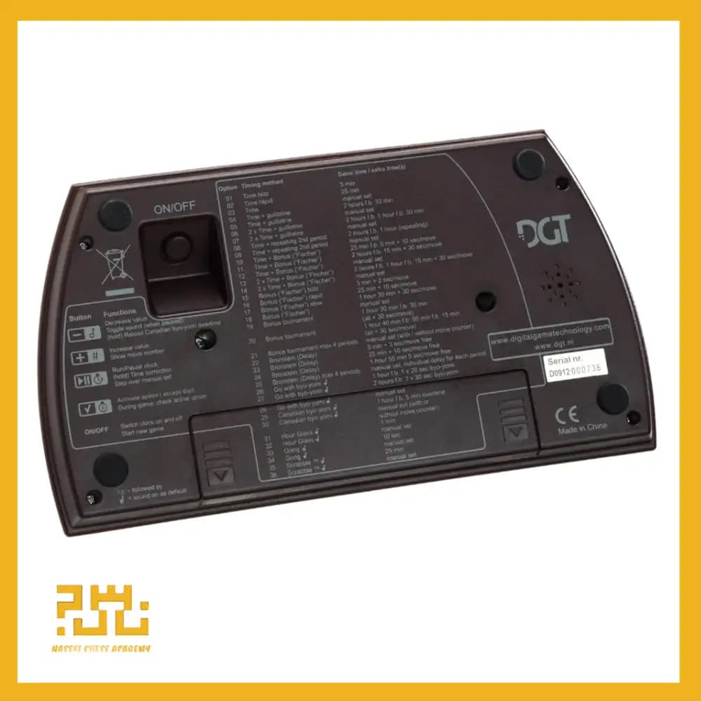 ساعت شطرنج فوق حرفه ای دیجیتال وارداتی DGT_2010 — تصویر ۵