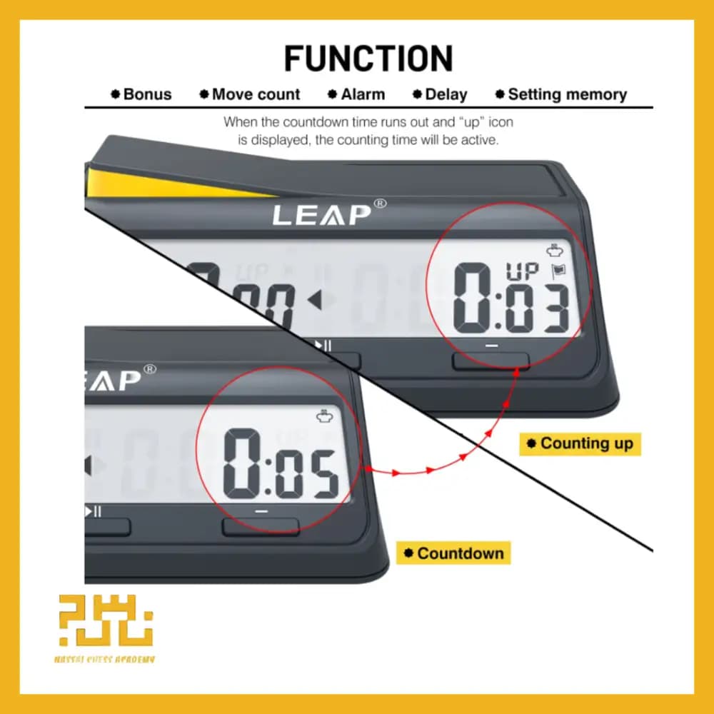 ساعت شطرنج دیجیتال وارداتی LEAP_PQ9917 — تصویر ۵