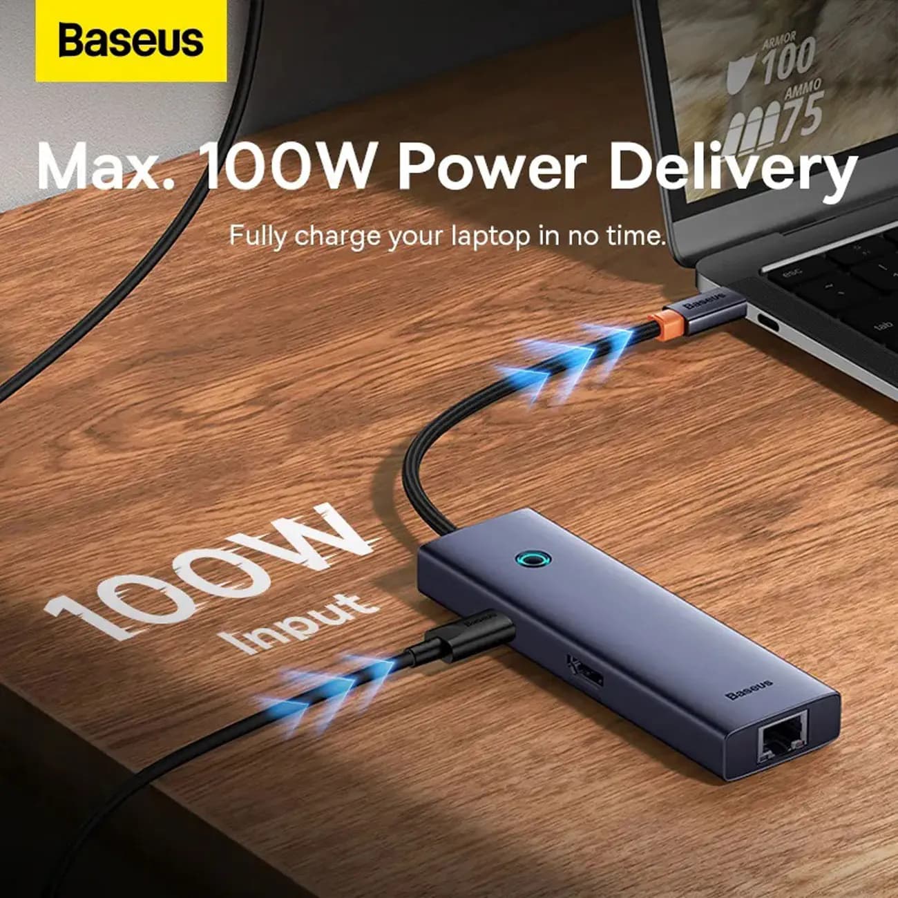 هاب USB-C شش پورت بیسوس مدل BS-OH151 — تصویر ۸