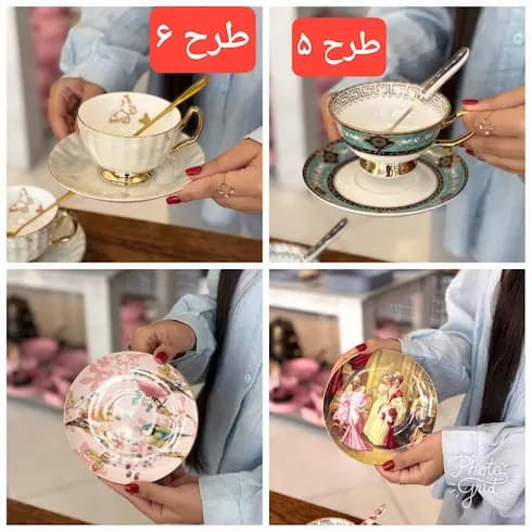 چایخوری طلاکوب 2عددی کادویی — تصویر ۳