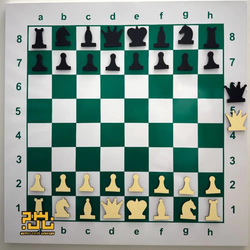 تابلو آموزشی شطرنج 70*70 cm با رویه ضدخش