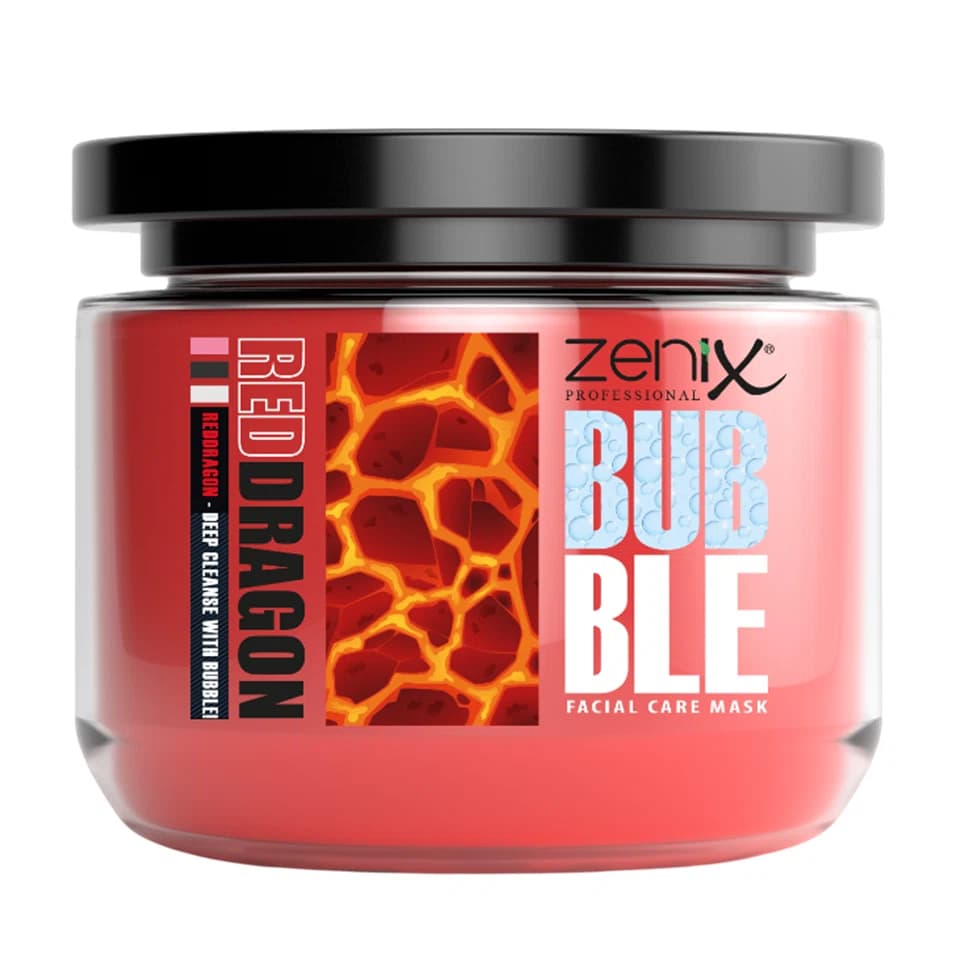 ماسک صورت خاک رس حبابی اژدهای قرمز زنیکس zenix bubble clay face mask red dragon حجم 300 میلی لیتر — تصویر ۲