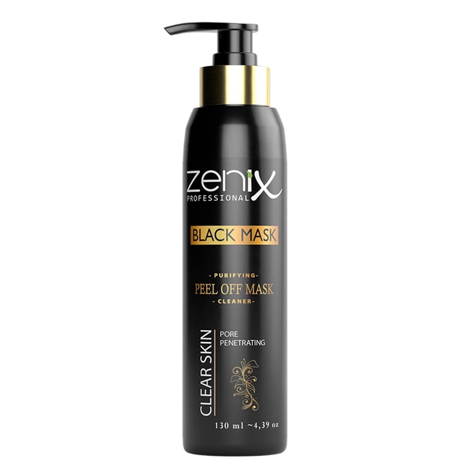 ماسک صورت زغالی لایه بردار زنیکس zenix peel off face mask black حجم 130 میلی لیتر
