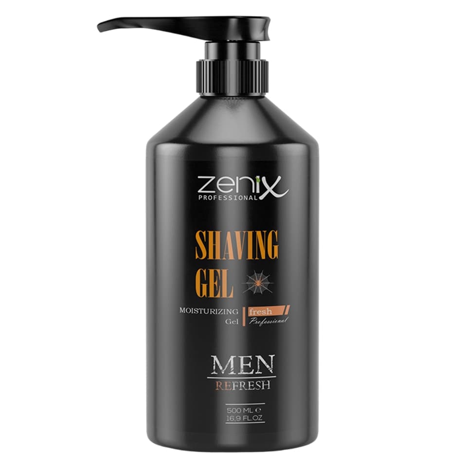 ژل اصلاح زنیکس zenix men series face care shaving gel حجم 500 میلی لیتر — تصویر ۲