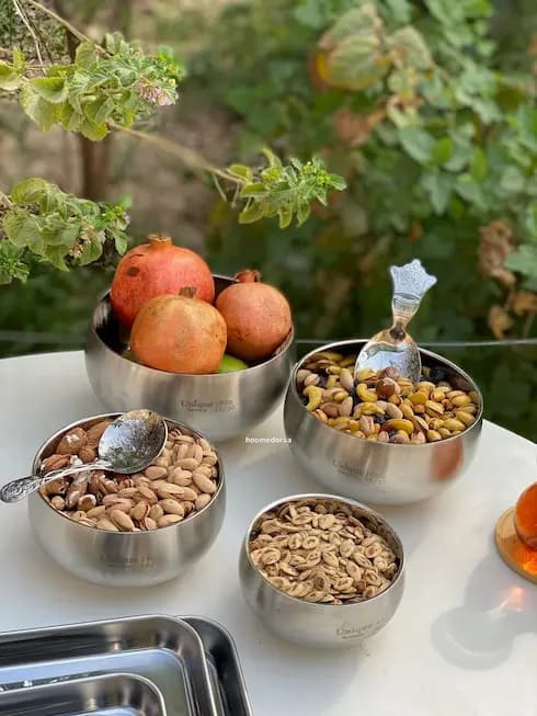 کاسه دوجداره استیل 4 سایز یونیک — تصویر ۳