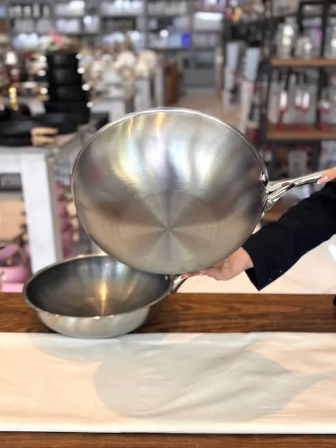 تابه ووک استیل لیزری 2 سایز — تصویر ۴